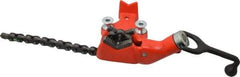 Ridgid - 1/8 to 2-1/2" Pipe Capacity, Manual Chain Vise - Bolt Down, Cast Iron, Model Number BC210 - Americas Industrial Supply