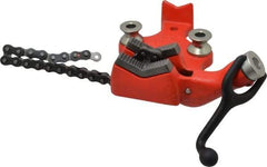 Ridgid - 1/8 to 4" Pipe Capacity, Manual Chain Vise - Bolt Down, Cast Iron, Model Number BC410 - Americas Industrial Supply