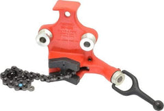 Ridgid - 1/2 to 4-1/2" Pipe Capacity, Manual Chain Vise - Bolt Down, Cast Iron, Model Number BC410P - Americas Industrial Supply