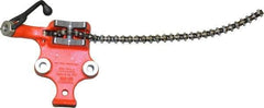 Ridgid - 1/8 to 5" Pipe Capacity, Manual Chain Vise - Bolt Down, Cast Iron, Model Number BC510 - Americas Industrial Supply