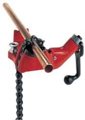 Ridgid - 1/2 to 8" Pipe Capacity, Manual Chain Vise - Bolt Down, Cast Iron, Model Number BC810 - Americas Industrial Supply