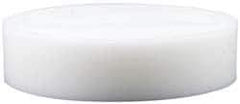 Made in USA - 2 Inch Diameter, 1 Inch Thick, Plastic Disc - White, PTFE Virgin - Americas Industrial Supply