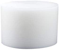 Made in USA - 4 Inch Diameter, 2 Inch Thick, Plastic Disc - White, PTFE Virgin - Americas Industrial Supply