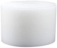 Made in USA - 2 Inch Diameter, 1-1/2 Inch Thick, Plastic Disc - White, PTFE Virgin - Americas Industrial Supply