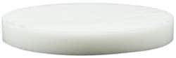 Made in USA - 4 Inch Diameter, 1/2 Inch Thick, Plastic Disc - White, PTFE Virgin - Americas Industrial Supply