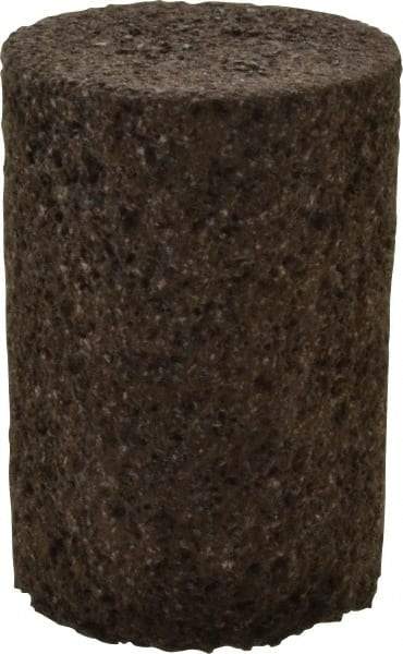 Norton - Type 18, 2" Max Diam, 3" Head Thickness, 16 Grit Square Tip Plug - Zirconia Alumina, Very Coarse Grade, 5/8-11 Shank Thread - Americas Industrial Supply