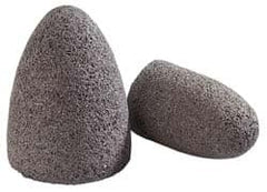 Norton - Type 16, 1-1/2" Max Diam, 3" Head Thickness, 20 Grit Cone - Zirconia Alumina, Very Coarse Grade, 5/8-11 Shank Thread - Americas Industrial Supply