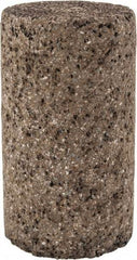 Norton - Type 18, 1-1/2" Max Diam, 2-1/2" Head Thickness, 20 Grit Square Tip Plug - Aluminum Oxide/Zirconia Alumina Blend, Very Coarse Grade, 3/8-24 Shank Thread - Americas Industrial Supply