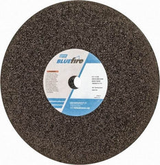 Norton - 8" Diam x 5/8" Hole x 1" Thick, Q Hardness, 16 Grit Surface Grinding Wheel - Zirconia Alumina, Type 1, Very Coarse Grade, 6,000 Max RPM, No Recess - Americas Industrial Supply