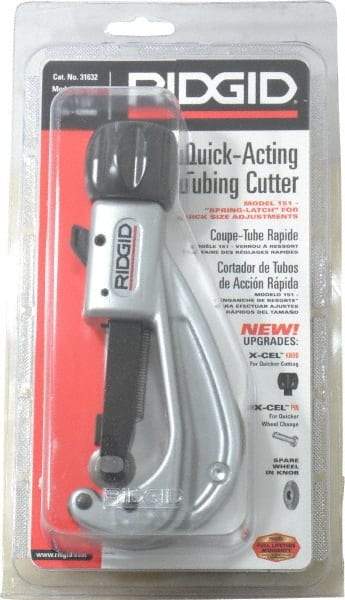 Ridgid - 1/4" to 1-5/8" Pipe Capacity, Tube Cutter - Cuts Metal - Americas Industrial Supply