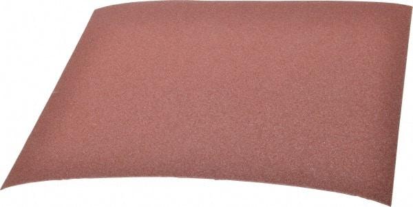 3M - 80 Grit, Aluminum Oxide Sanding Sheet - 11" Long x 9" Wide, Medium Grade, J Weighted Cloth Backing - Americas Industrial Supply
