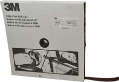 3M - 1" x 50 Yd Aluminum Oxide Cloth Roll - Medium Grade, X Weighted Backing - Americas Industrial Supply