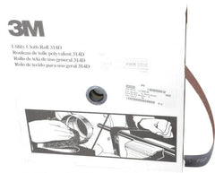 3M - 1-1/2" x 50 Yd 50 Grit Aluminum Oxide Cloth Roll - Coarse Grade, X Weighted Backing - Americas Industrial Supply