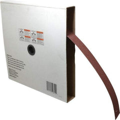 3M - 1-1/2" x 50 Yd 60 Grit Aluminum Oxide Cloth Roll - Medium Grade, X Weighted Backing - Americas Industrial Supply