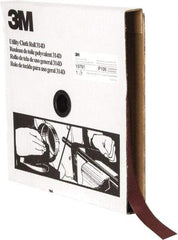 3M - 1" x 50 Yd 100 Grit Aluminum Oxide Cloth Roll - Fine Grade, J Weighted Backing - Americas Industrial Supply