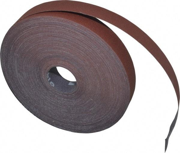 3M - 1" x 50 Yd 240 Grit Aluminum Oxide Cloth Roll - Very Fine Grade, J Weighted Backing - Americas Industrial Supply