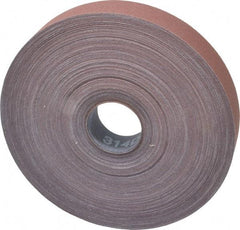 3M - 1" x 50 Yd 280 Grit Aluminum Oxide Cloth Roll - Extra Fine Grade, J Weighted Backing - Americas Industrial Supply