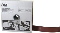 3M - 1-1/2" x 50 Yd 220 Grit Aluminum Oxide Cloth Roll - Very Fine Grade, J Weighted Backing - Americas Industrial Supply