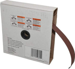 3M - 1-1/2" x 50 Yd 240 Grit Aluminum Oxide Cloth Roll - Very Fine Grade, J Weighted Backing - Americas Industrial Supply