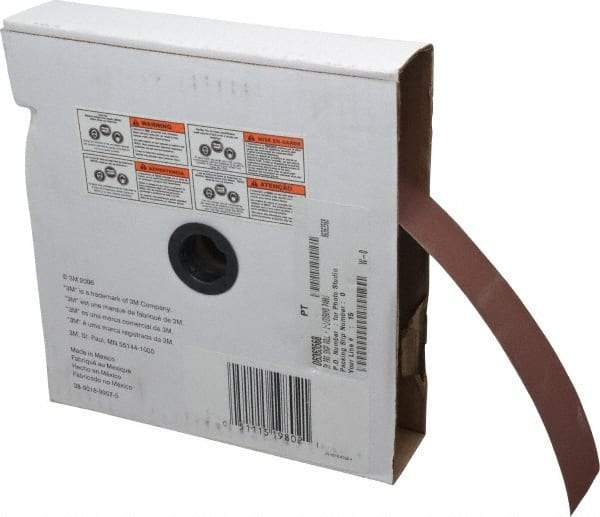 3M - 1-1/2" x 50 Yd 400 Grit Aluminum Oxide Cloth Roll - Extra Fine Grade, J Weighted Backing - Americas Industrial Supply