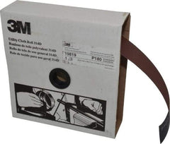3M - 2" x 50 Yd 180 Grit Aluminum Oxide Cloth Roll - Very Fine Grade, J Weighted Backing - Americas Industrial Supply