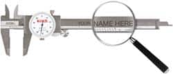 SPI - 0" to 6" Range, 0.001" Graduation, 0.1" per Revolution, Dial Caliper - White Face, 1.5748" Jaw Length - Americas Industrial Supply