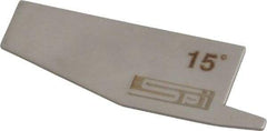 SPI - 165° Complementary Angle, Stainless Steel Angle Gage - 15° Primary Angle - Americas Industrial Supply