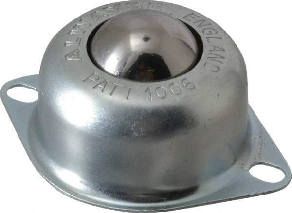 SKF - Oval, Carbon Steel Ball Transfer - 30.5mm Mount Height, 120 Lb. Capacity - Americas Industrial Supply