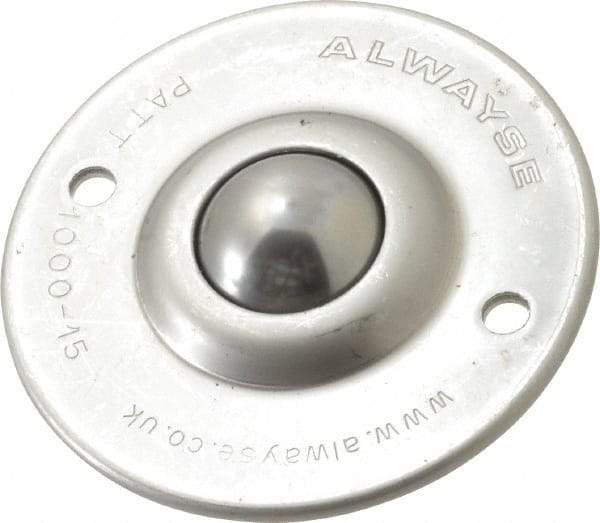 SKF - Round, Stainless Steel Ball Transfer - 14.2mm Mount Height, 120 Lb. Capacity - Americas Industrial Supply