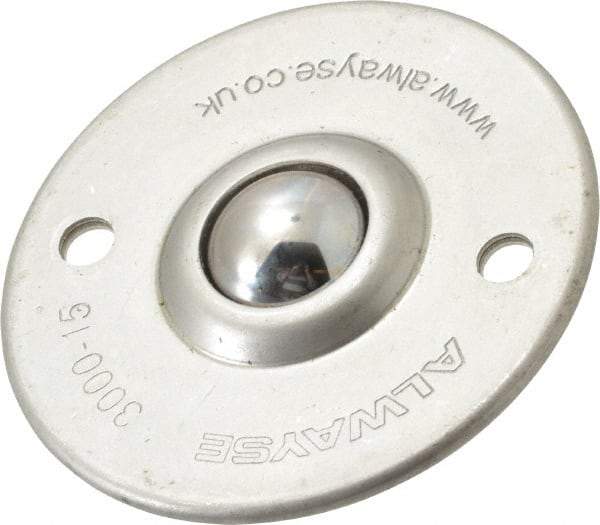 SKF - Round, Stainless Steel Ball Transfer - 10mm Mount Height, 55 Lb. Capacity - Americas Industrial Supply