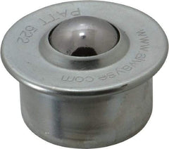 SKF - Round, Carbon Steel Ball Transfer - 9.8mm Mount Height, 265 Lb. Capacity - Americas Industrial Supply