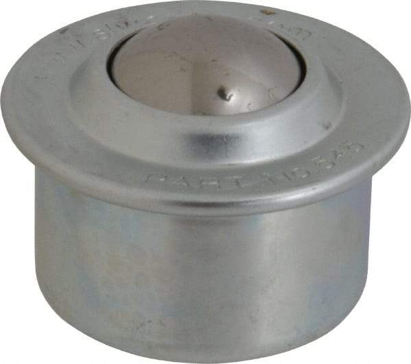 SKF - Round, Carbon Steel Ball Transfer - 19mm Mount Height, 1,210 Lb. Capacity - Americas Industrial Supply