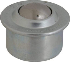 SKF - Round, Carbon Steel Ball Transfer - 19mm Mount Height, 1,210 Lb. Capacity - Americas Industrial Supply