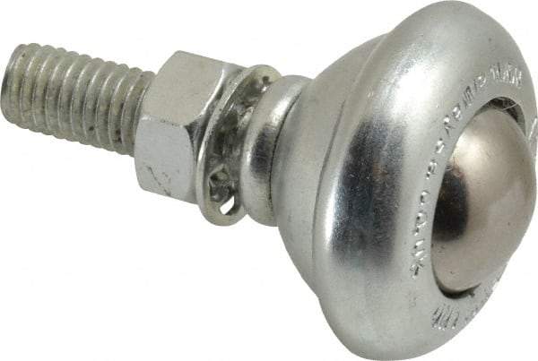 SKF - Round, Carbon Steel Ball Transfer - 24.6mm Mount Height, 55 Lb. Capacity - Americas Industrial Supply