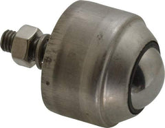 SKF - Round, Stainless Steel Ball Transfer - 35.8mm Mount Height, 110 Lb. Capacity - Americas Industrial Supply