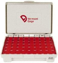 Vermont Gage - 55 Piece, 0.006-0.06 Inch Diameter Plug and Pin Gage Set - Minus 0.0002 Inch Tolerance, Class ZZ - Americas Industrial Supply