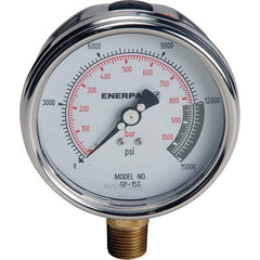 Enerpac - Hydraulic Pressure Gages & Adapters Type: Dry Gauge Pressure Rating: 15000 - Americas Industrial Supply