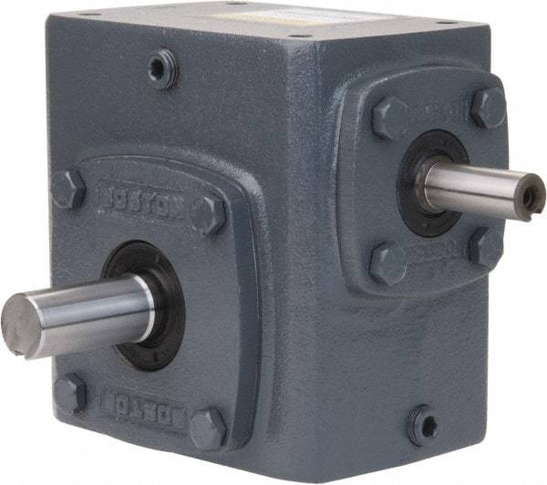 Boston Gear - 1-3/4 Centerline Distance, 25:1, 70 RPM Output, 0.76 Input Horsepower, 574 Lbs. Max Torque, Speed Reducer - Part No. 718-25-G, 5/8" Shaft Diam, Single Shaft Left, 5/8" Bore, 3.81" High - Americas Industrial Supply