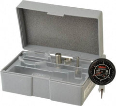 Mitutoyo - 0.06 Inch Range, 0.0005 Inch Dial Graduation, Horizontal Dial Test Indicator - 1.5748 Inch Black Dial, 0-15-0 Dial Reading, Accurate to 0.0005 Inch - Americas Industrial Supply