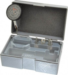 Mitutoyo - 0.016 Inch Range, 0.0001 Inch Dial Graduation, Horizontal Dial Test Indicator - 1.5748 Inch Black Dial, 0-4-0 Dial Reading, Accurate to 0.0002 Inch - Americas Industrial Supply