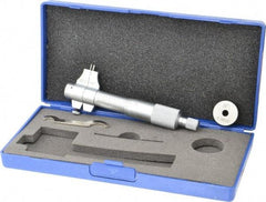 Fowler - 0.2 to 1.2", Mechanical Inside Micrometer - 0.001" Graduation, 0.0002" Accuracy, Ratchet Stop Thimble - Americas Industrial Supply