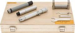 Fowler - 2 to 12", Satin Chrome Coated, Mechanical Inside Micrometer Set - 0.001" Graduation, Friction Thimble, Includes Fitted Case, Standard & Wrench - Americas Industrial Supply