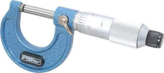 Fowler - 0 to 1" Range, 0.0001" Graduation, Mechanical Outside Micrometer - Friction Thimble, Accurate to 0.0001" - Americas Industrial Supply