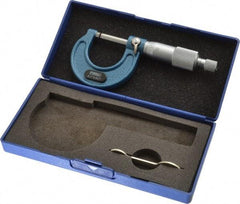 Fowler - 0 to 1" Range, 0.001" Graduation, Mechanical Outside Micrometer - Ratchet Stop Thimble, Accurate to 0.0001" - Americas Industrial Supply