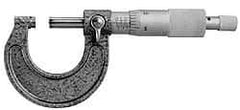 Value Collection - 50 to 75mm Range, 0.01mm Graduation, Mechanical Outside Micrometer - Ratchet Stop Thimble, Accurate to 0.005mm - Americas Industrial Supply