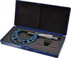 Fowler - 1 to 2" Range, 0.001" Graduation, Mechanical Outside Micrometer - Ratchet Stop Thimble, Accurate to 0.0001" - Americas Industrial Supply