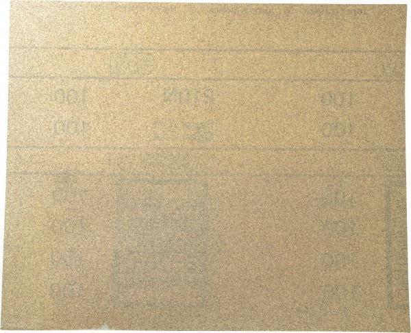 3M - 100 Grit, Aluminum Oxide Sanding Sheet - 11" Long x 9" Wide, Fine Grade, A Weighted Paper Backing - Americas Industrial Supply