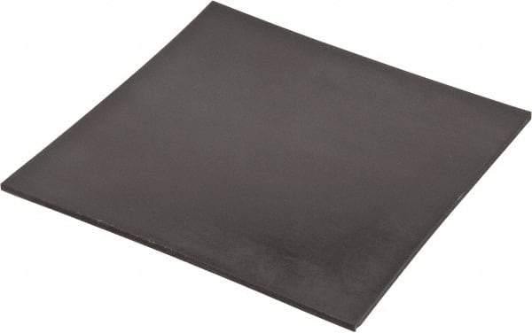 Made in USA - 12" Long, 12" Wide, 1/4" Thick, Neoprene Rubber Foam Sheet - 35 to 45 Durometer, Black, -20 to 220°F, 800 psi Tensile Strength, Stock Length - Americas Industrial Supply