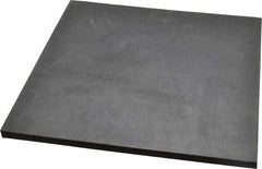Made in USA - 12" Long, 12" Wide, 1/2" Thick, Neoprene Rubber Foam Sheet - 35 to 45 Durometer, Black, -20 to 220°F, 800 psi Tensile Strength, Stock Length - Americas Industrial Supply