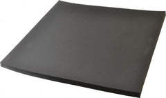 Made in USA - 12" Long, 12" Wide, 1/2" Thick, Neoprene Rubber Foam Sheet - 50 to 60 Durometer, Black, -20 to 220°F, 900 psi Tensile Strength, Stock Length - Americas Industrial Supply